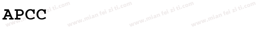 APCCourier-Bold Regular字体转换